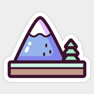 Mountain sticker Sticker